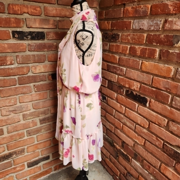 Ralph Lauren Floral Pink Halter Top Mini Dress Sizes 10 12 and 14 NWT - Picture 7 of 17